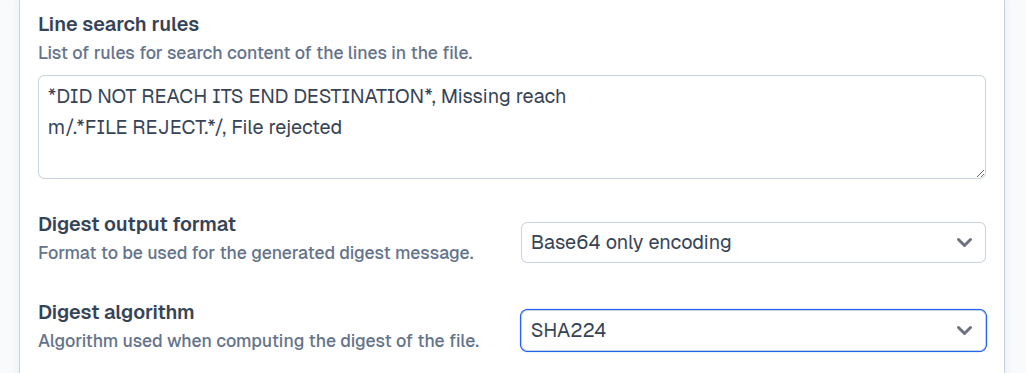 SFTPPlus Web Manager content check configuration.